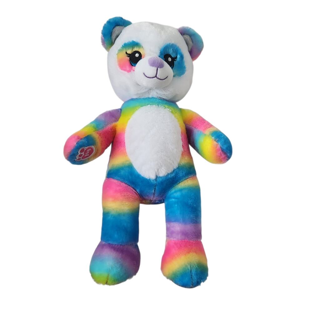 Build a Bear Rainbow Friends 18" Panda Bear Plus Retired Excellent Condition